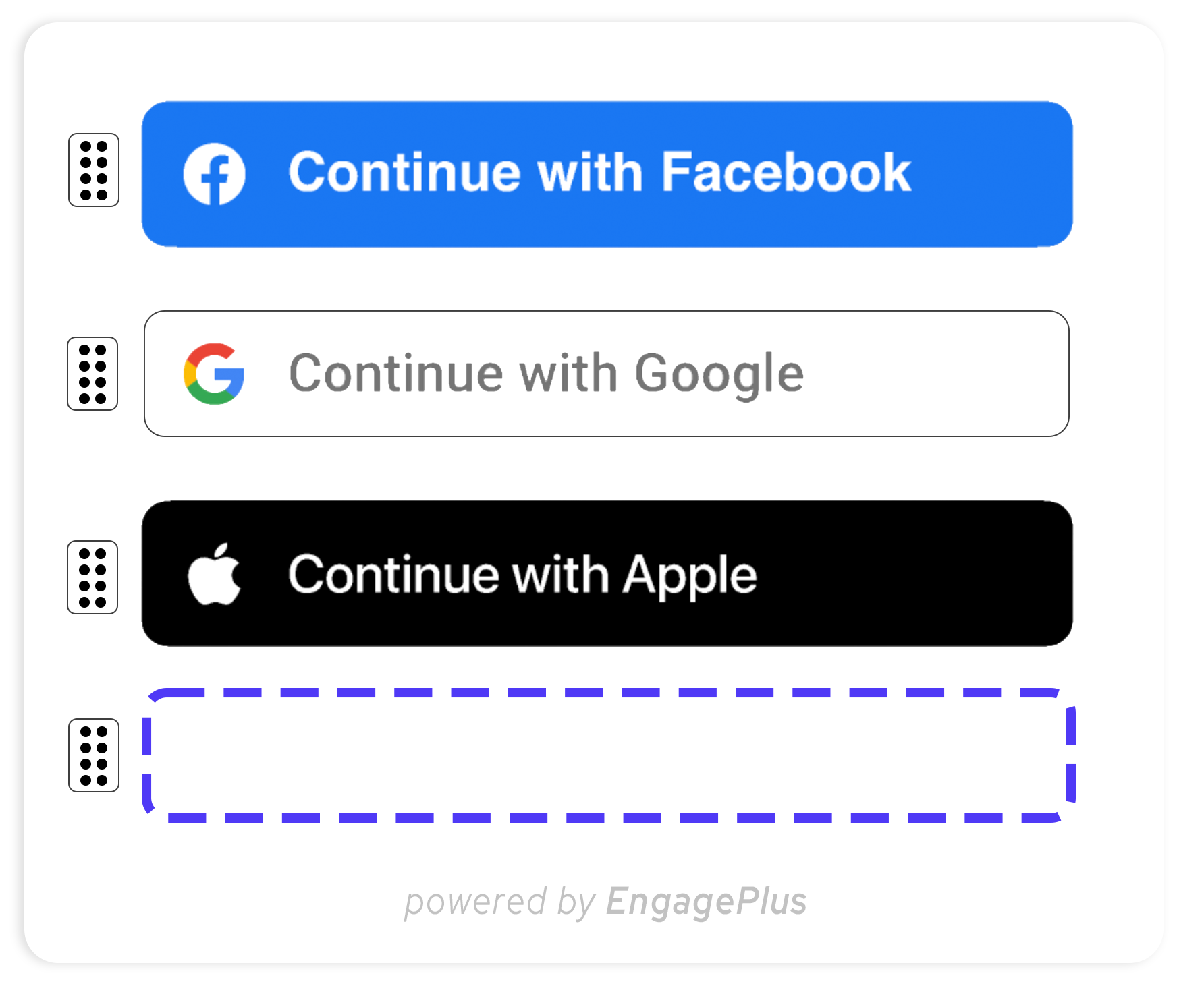 Engage Plus Authentication Widget
